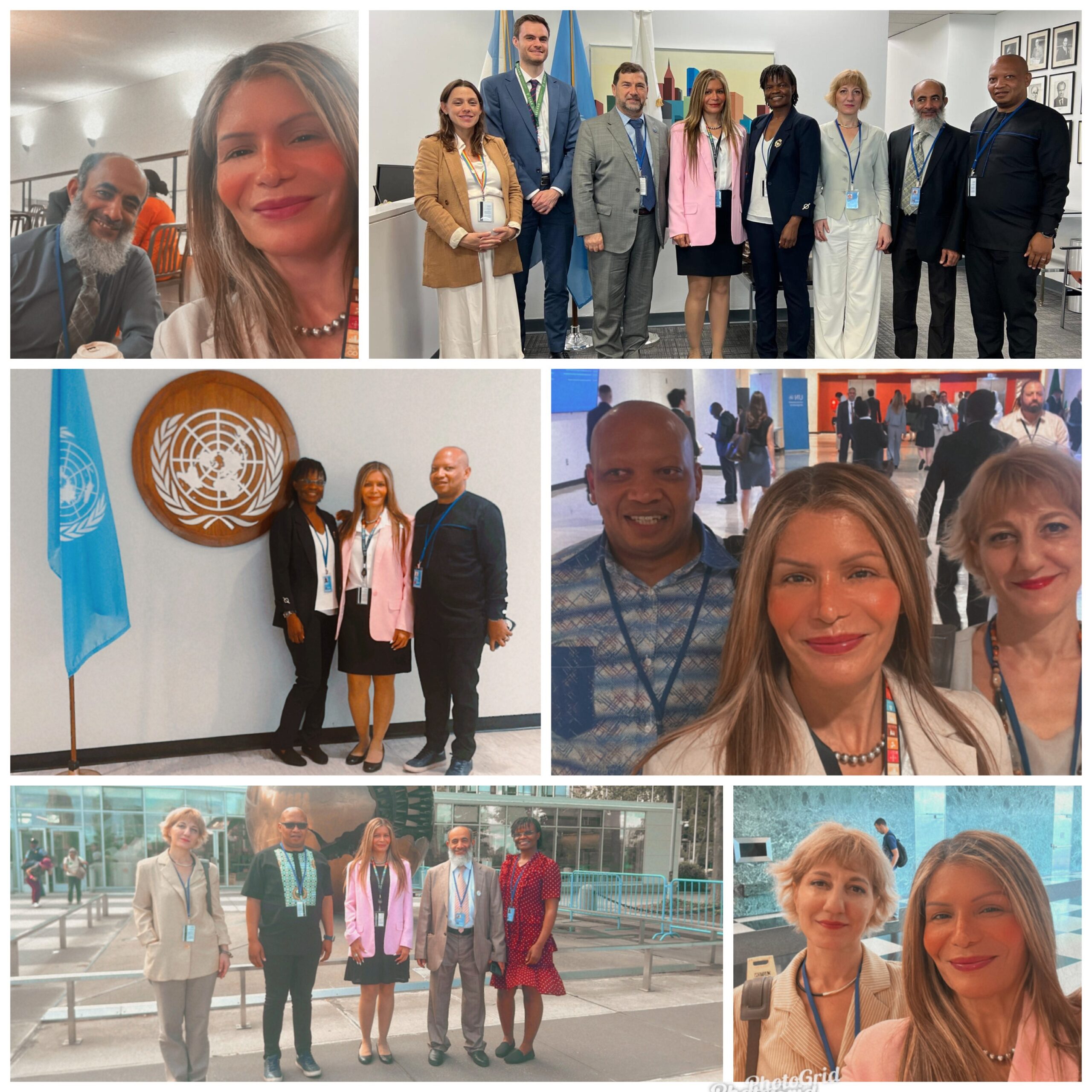 Montage of photos from the UN High-Level Political Forum